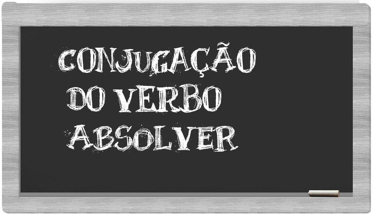 ¿absolver en sílabas?