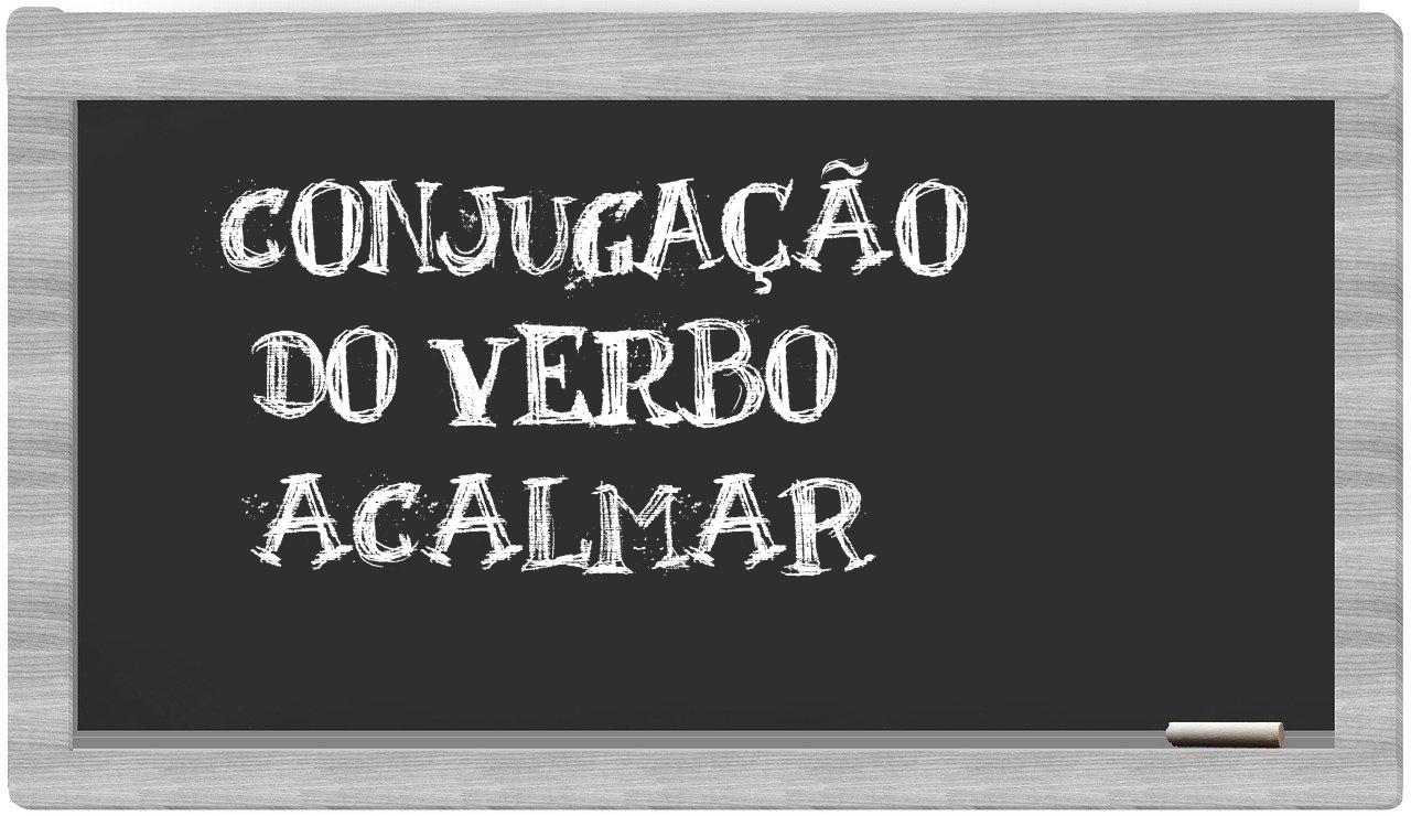 ¿acalmar en sílabas?