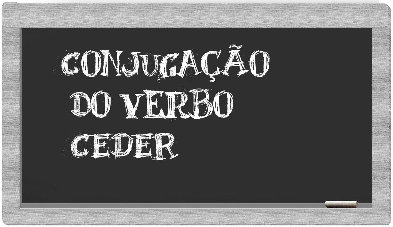 ¿ceder en sílabas?