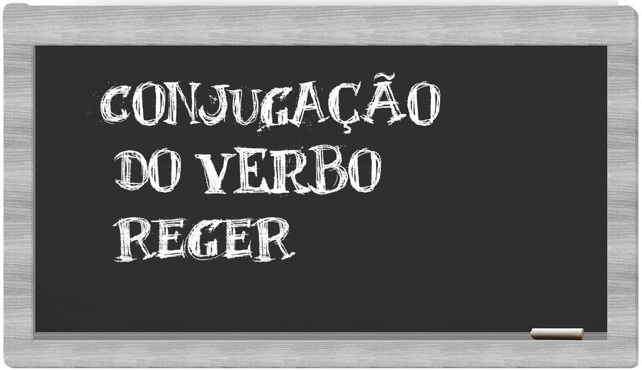 ¿reger en sílabas?