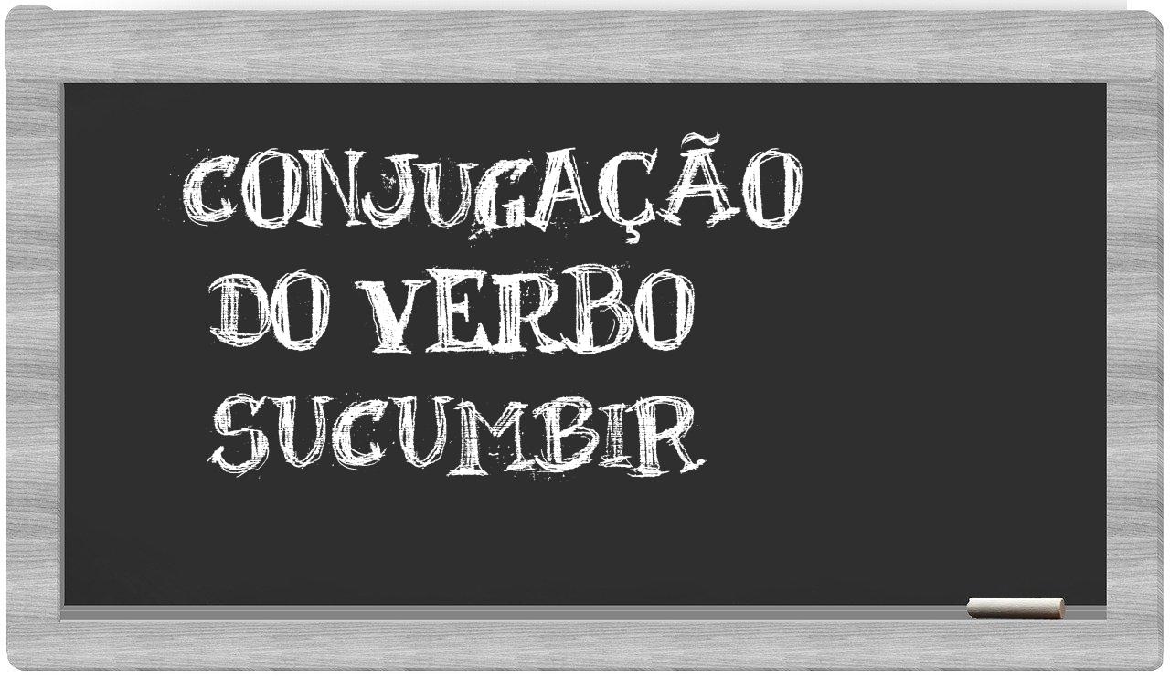 ¿sucumbir en sílabas?